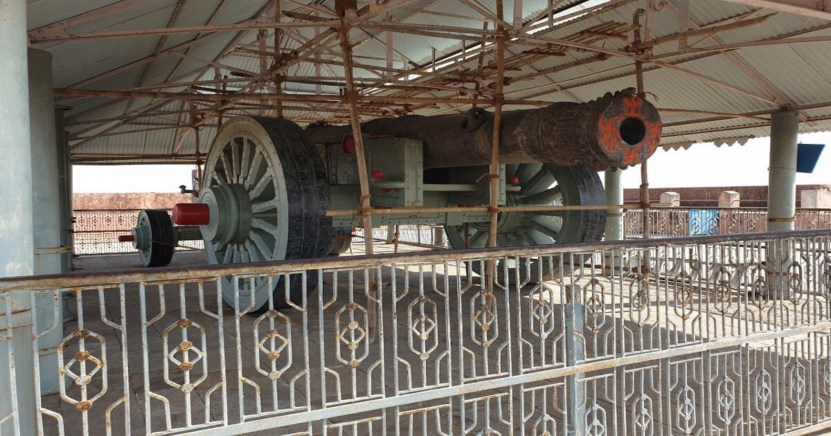 Jaivana, or Jivana's Cannon at Jaigarh Fort heritage tourist destination in jaipur