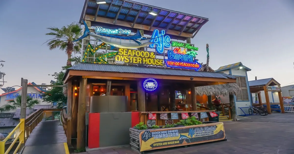 AJ's Seafood and Oyster Bar, things to do in Destin Florida